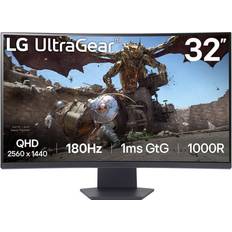 LG 2560x1440 - Oui Écrans LG Écran Gaming Incurvé 31,5" UltraGear 32GS60QX-B