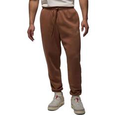 Marrón - Pantalones de exterior Nike Jordan Brooklyn Fleece Men's Trousers - Archaeo Brown/White