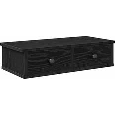 Black Wall Shelves vidaXL 859942 Black Wall Shelf 60cm