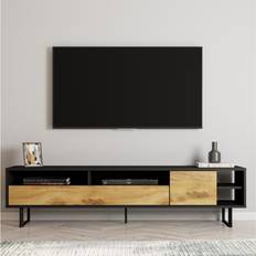 Trademax TV-bänkar Trademax Gazali Black/Oak TV-bänk 180x44.7cm