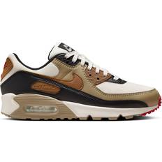 Dam - Nike Air Max 90 Skor NIKE Air Max 90 W - Phantom/Black/Fire Red/Light British Tan