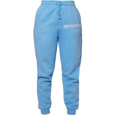 PrettyLittleThing High Waisted Cuffed Jogger - Bright Blue