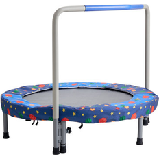 VEVOR 36" Trampoline for Foldable Mini Toddler Trampoline Indoor Outdoor graySteel in Blue 1 Wayfair (1)