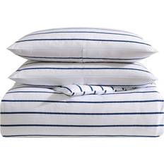 Nautica Stripe Navy King Set Duvet Cover Blue