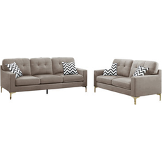 Mercer41 2-Piece Set Velvet Sofa