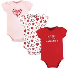 Infant Girl Cotton Bodysuits - Valentine Hearts