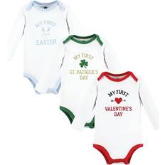 Infant Boy Cotton Long-Sleeve Bodysuits - Easter