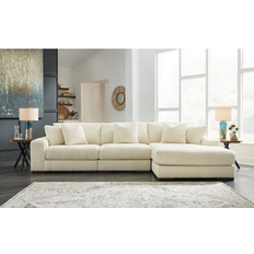 Hokku Designs Cream 3 Piece Sectional Sofa