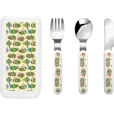 Silver Baby Bottles & Tableware Qokaie Cute Cartoon Cactus Set