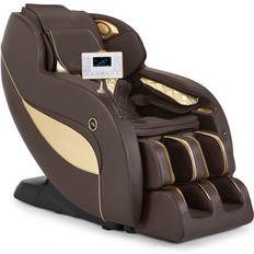 Latitude Run Latitude Run 3d Sl Track Zero Gravity Heated Massage Chair w/ Ai Voice Control, full Body Reclining Massage Chair Faux in Brown Wayfair (41.3" H X 29.5" W X 61" D)