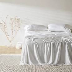 Textiles Ettitude Signature Sateen Set Ocean Queen Bed Sheet Blue