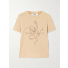 T-Shirts Chloe T-shirt Aus Baumwoll-jersey Mit Prints - Rot