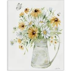 Sunflowers & Daisies Canvas Wall 36 x 48 Framed Art