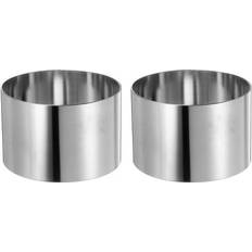 Stainless Steel Pastry Rings Uxcell 2 Pcs Round Cake 3 x 2 Inch Pastry Ring