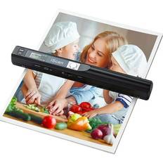 Ccdes Daitemei, Portable Scanner A4 Document Scanner 900DPI Handheld Scanner JPG/PDF Formate LCD Display for Business Photo Picture Receipts Books (Black)