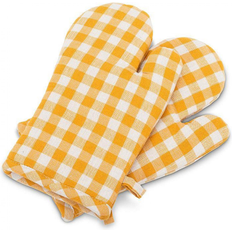 Checkered Pot Holders Set of 2 Gingham Check Oven Mitt 1.0 In L X 7.0 In W X 12.0 In H Pot Holder