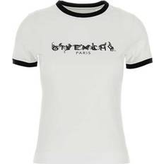 Givenchy Dame T-shirts Givenchy Crew Neck T-shirt Med Jaguarer - Hvid