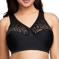 Glamorise Blød BH Full Figure Plus Size - Sort