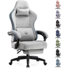 Gaming Chairs GTPLAYER Gaming Chair, Computer Office Chair with Pocket Spring Cushion, Linkage Armrests and Footrest, High Back Ergonomic Computer Chair with Lumbar Support Task Chair with Footrest