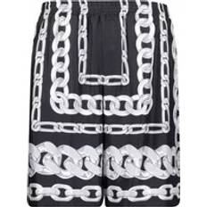 Versace Pants & Shorts Versace Printed Silk Shorts - Black