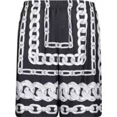 Herre - Uld Shorts Versace Silke Bermuda Shorts Med Print - Flerfarvet