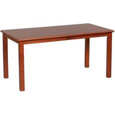 Brown Children's Tables ECR4Kids Rectangular Hardwood Table 24in x 48in