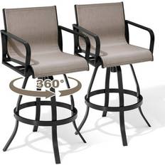 Bed Bath & Beyond Outdoor Aluminum Swivel Bar Stools Set of 2