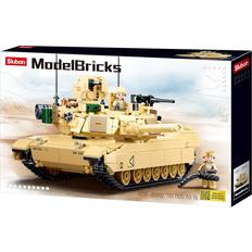 Sluban Klemmbausteine ​​Panzer V Abrams M38-B0892