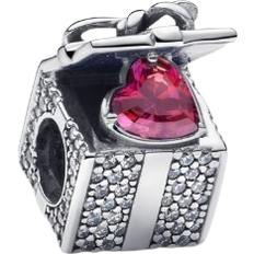 Bleu Bijoux Pandora Sparkling Gift Box Charm - Silver/Multicolour