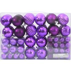 Plast Julgranspynt vidaXL Balls Purple Julgranspynt 6cm 100st