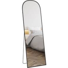 Full length free standing mirror Homcom Full Length Black Floor Mirror 50x161.5cm