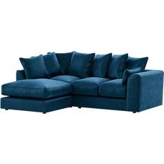 Sofas l Furnishings For Less UK Brooklyn Blue Sofa 212cm 4 Seater