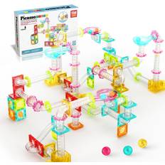 PicassoTiles Mini Marble Race Track Building Block Set