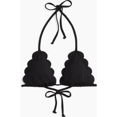 Bikini Tops H&M Padded Triangle Bikini Top - Black