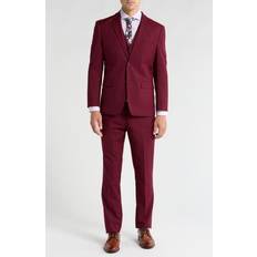 Braveman Premium Slim Fit 3-Piece Suit - Burgundy