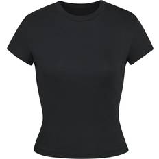 SKIMS Women T-Shirt Cotton Rib - Black