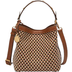 Fossil Jessie Small Bucket Crossbody - Neutral Woven