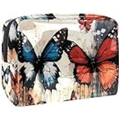 VAPOKF Grunge Butterfly Cosmetic Bag - Large