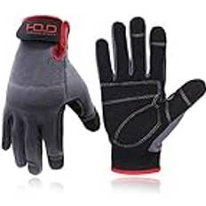 No EN-Certification Work Gloves Handlandy Mens Work Gloves Touch Screen - Grey