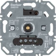 IP20 Dimmer da Parete Hager Berker Uni-Drehdimmer Komfort 296110