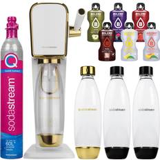 Machines à Soda SodaStream Saturateur Eau Gazeuse Art Edition Blanc Or 3 Bouteilles