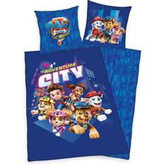 Paw Patrol Textilien Herding Paw Patrol City Bettwäsche Set 2 tlg 135 x 200 cm 80 x 80 cm