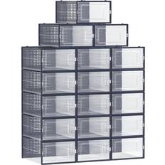 Polypropylene Skoställ Songmics Storage Organisers Transparent Skoställ 23.1x13.5cm 18st