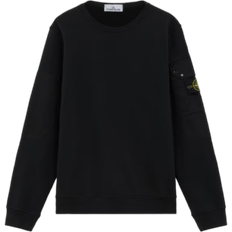 Stone Island 63920 Brushed Organic Cotton Fleece - Black