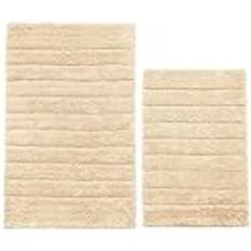 Non-Slip Bath Mats Allure Bath Fashions Ribbed Two Piece Mat Set