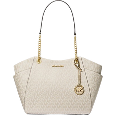 Michael Kors Jet Set Large Logo Shoulder Bag - Pale Gold