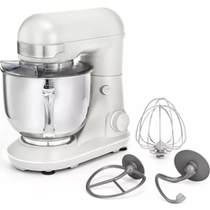 Silver Food Mixers Crux 300 Watt Tilt-Head 12-Speed Silver Stand Mixer