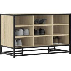 VidaXL Metall Skoställ vidaXL Skobänk Sonoma-Ek 84 x 40 x 53.5 cm Skoställ