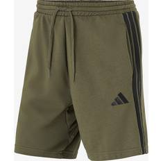 Ropa Essentials 3-Streifen French Terry Sweatshorts - Olive Strata/Black