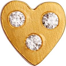 Stine A I Love Your Heart Ørering - Forgyldt Sølv